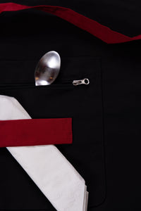 Black Kitchen Aprons | Black BiB Apron | Chef II Impress