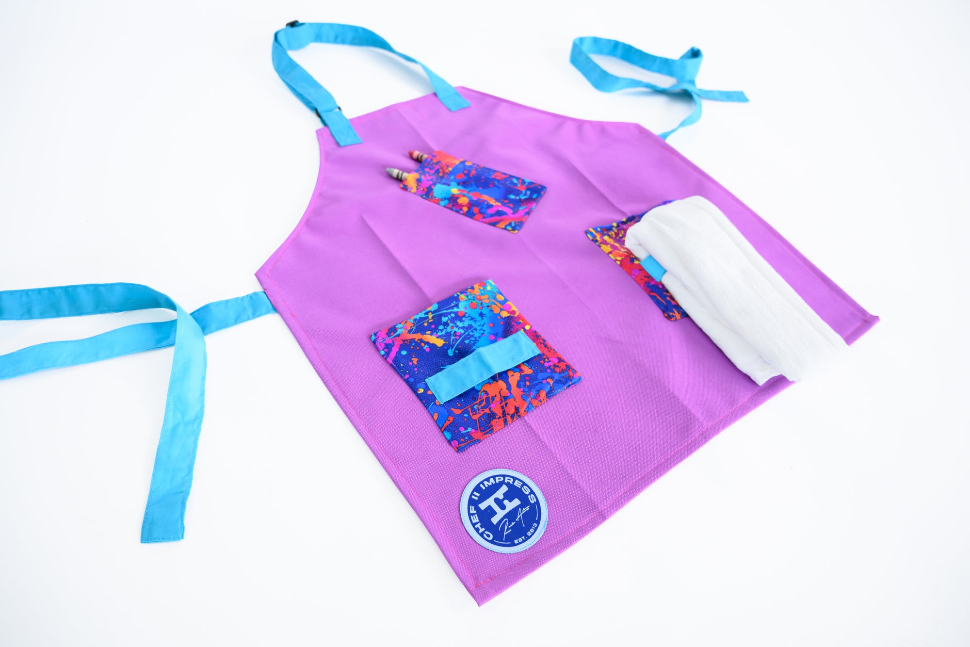 Splatter Kids Apron | Splatter Paint Apron | Chef II Impress