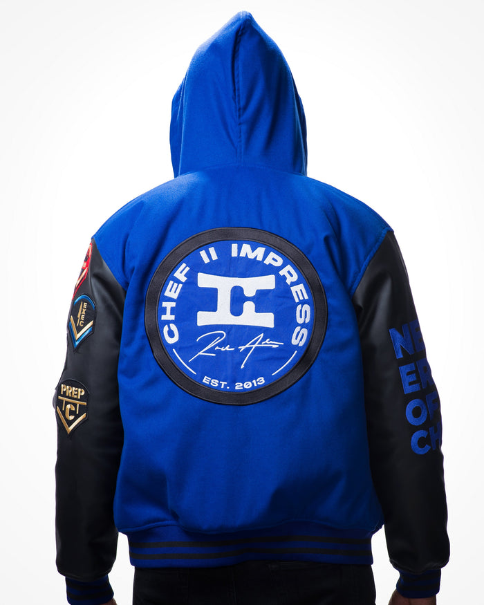 Royal Blue Culinary Jackets | Blue Lettermen Jackets | Chef II Impress