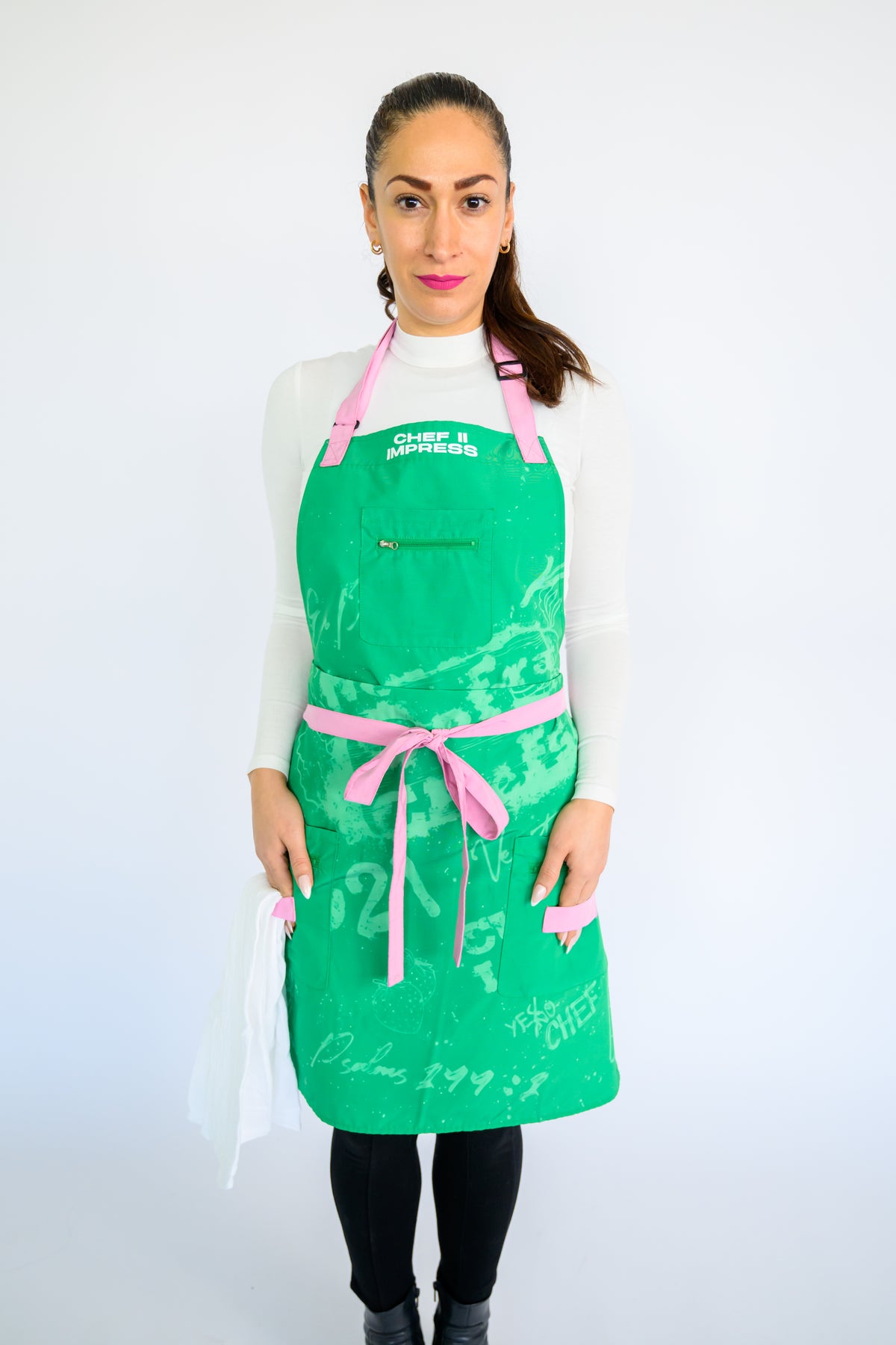 Green Era Aprons | Era Green Aprons | Chef II Impress