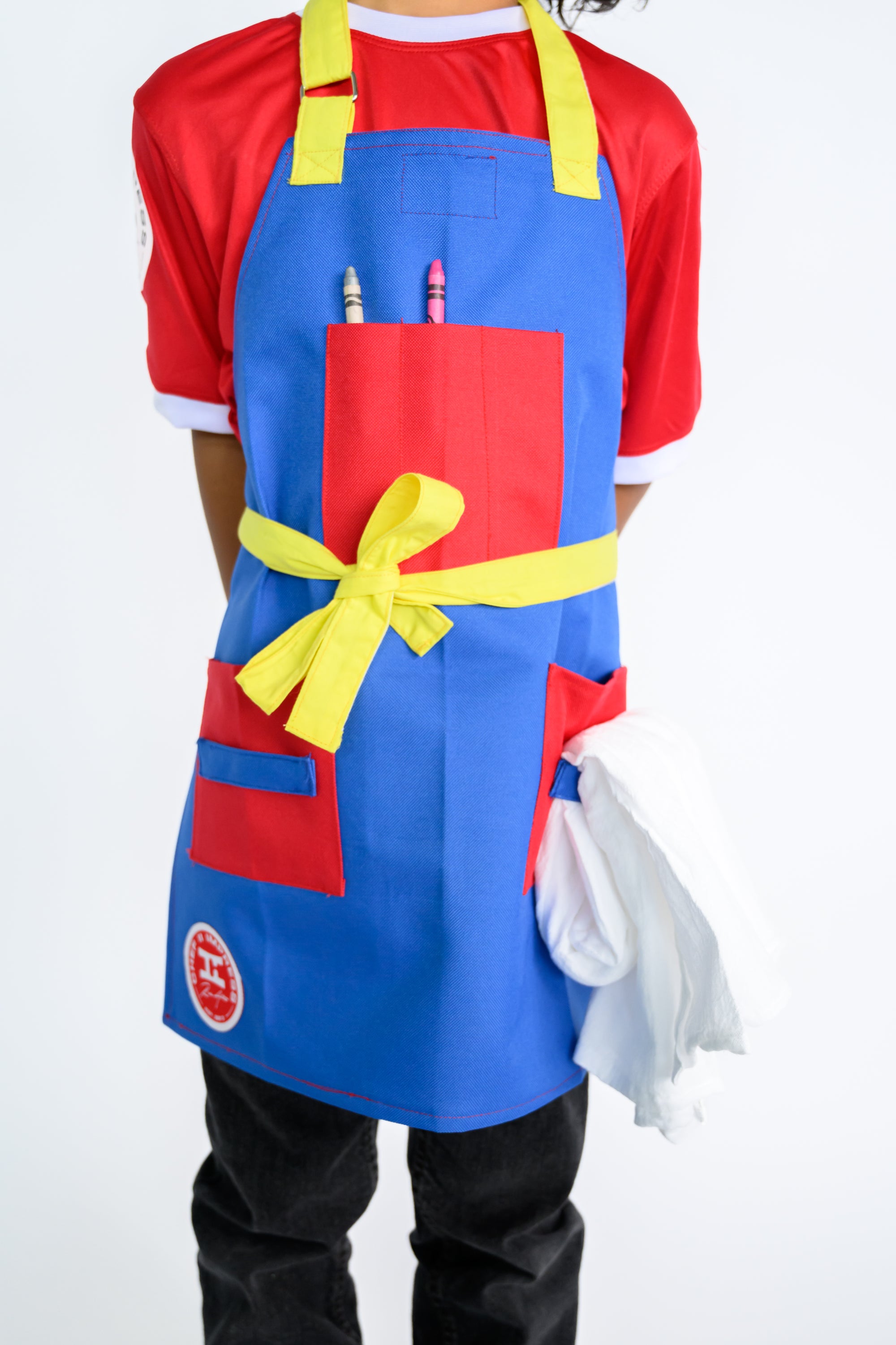 Red Kids Apron| Kitchen Kids Apron | Chef II Impress