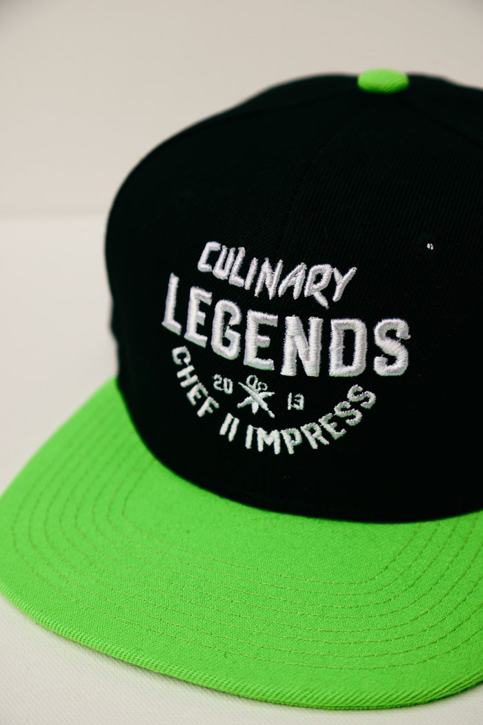 Custom Embroidered Hat | Green Printed Hat | Chef II Impress